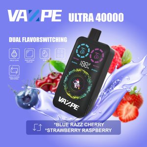 VAZPE Ultra 40K Blue Razz Cherry and Strawberry Raspberry VAZPE Ultra 40K Blue Razz Cherry and Strawberry Raspberry