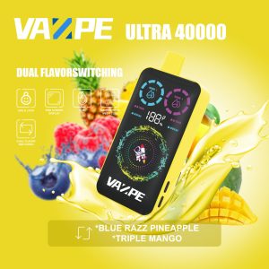 VAZPE Ultra 40K Blue Razz Pineapple and Triple Mango VAZPE Ultra 40K Blue Razz Pineapple and Triple Mango