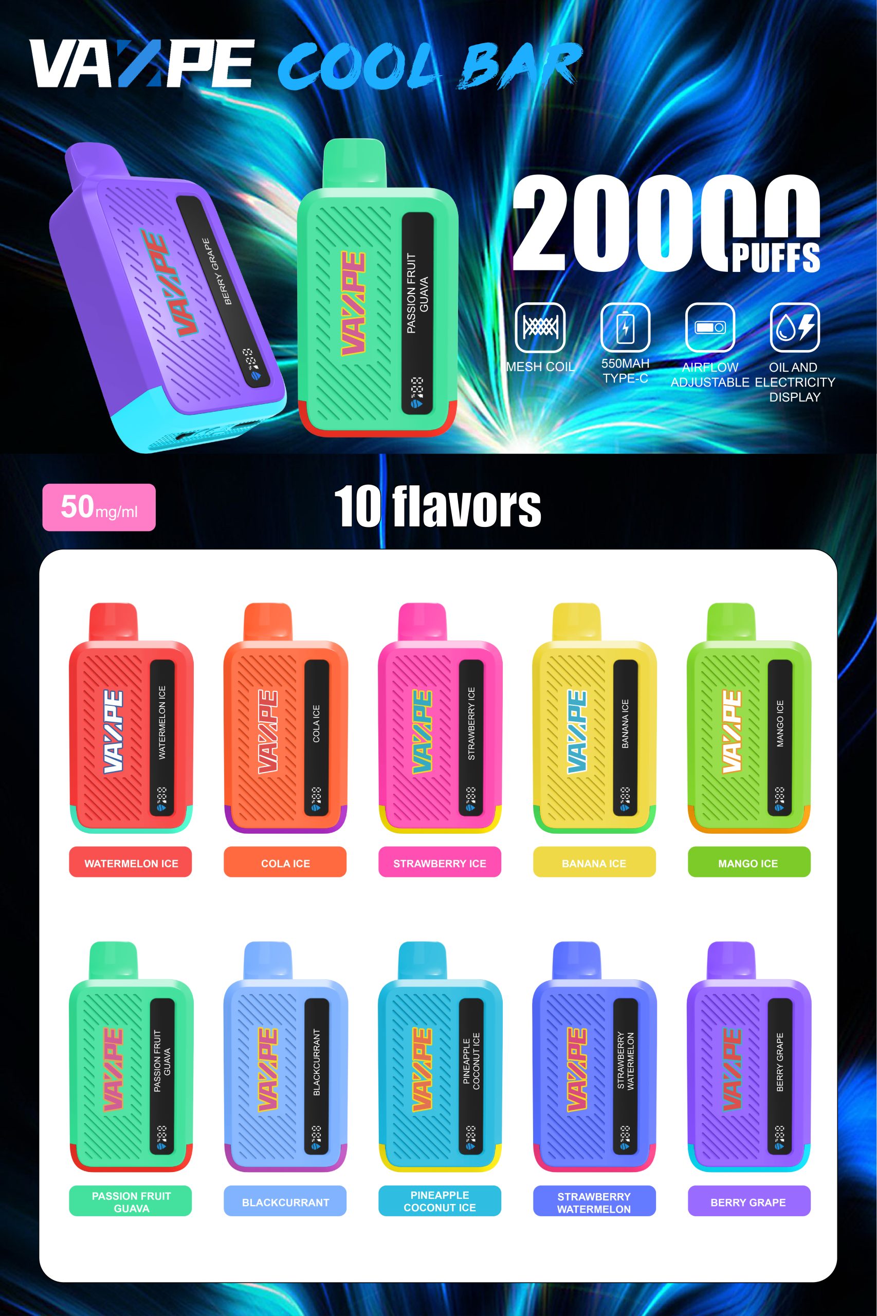 Vazpe Cool Bar 20K Des2