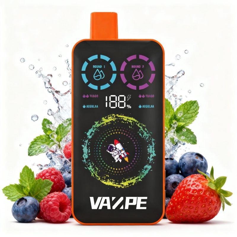 VAZPE Ultra 40K Blueberry Strawberry Menthol and Blueberry Raspberry Menthol