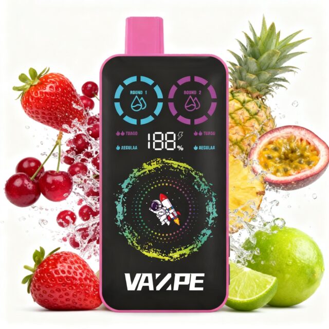 VAZPE Ultra 40K Strawberry Cranberry Cherry in Pineapple Passion Lime
