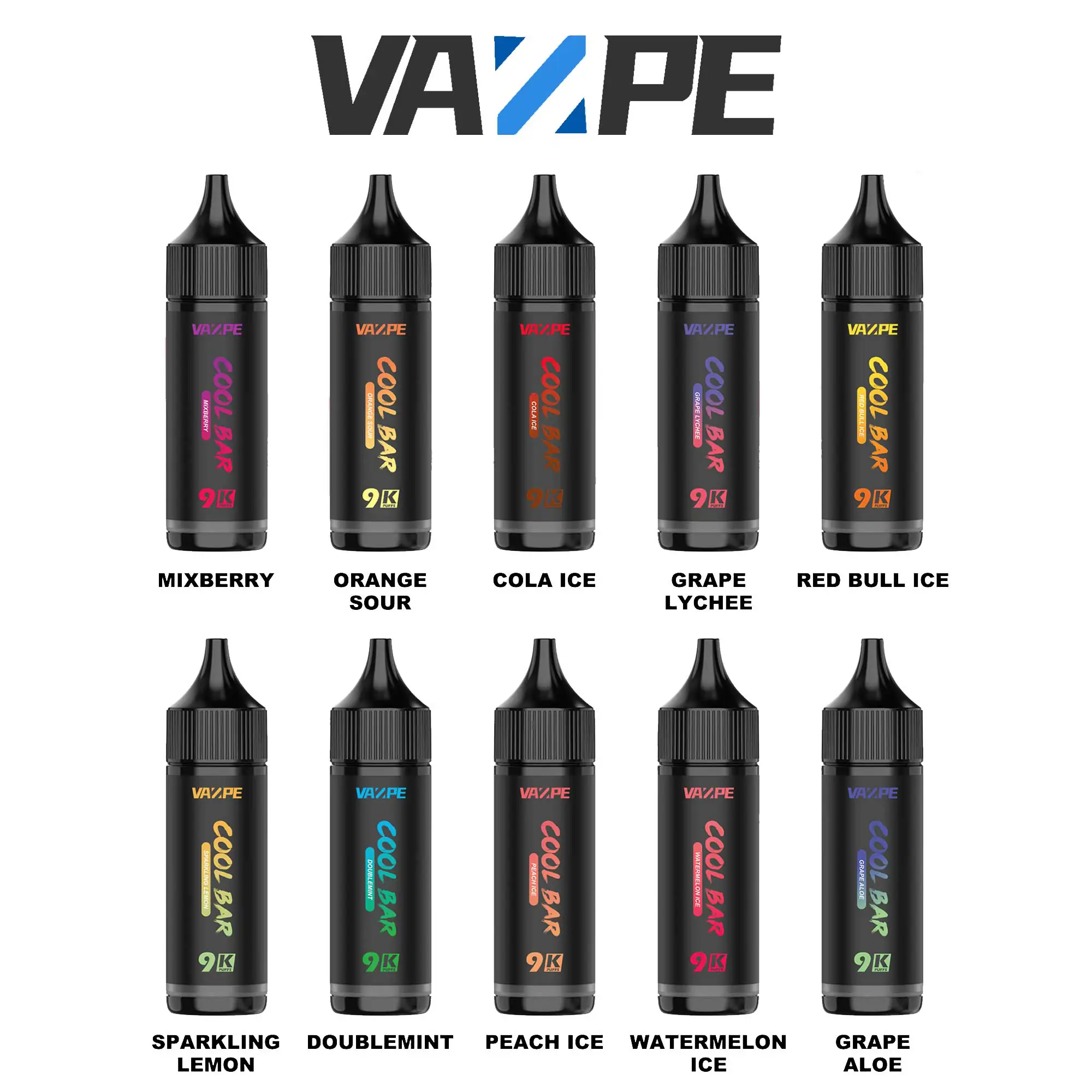 VAZPE Cool Bar 9000 Puffs Disposable Vape - Sparkling Lemon - slika 2