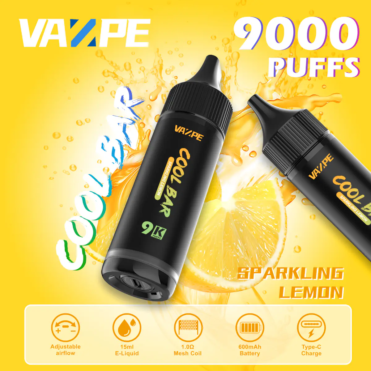 Vazpe Cool Bar 9K Peneča limona