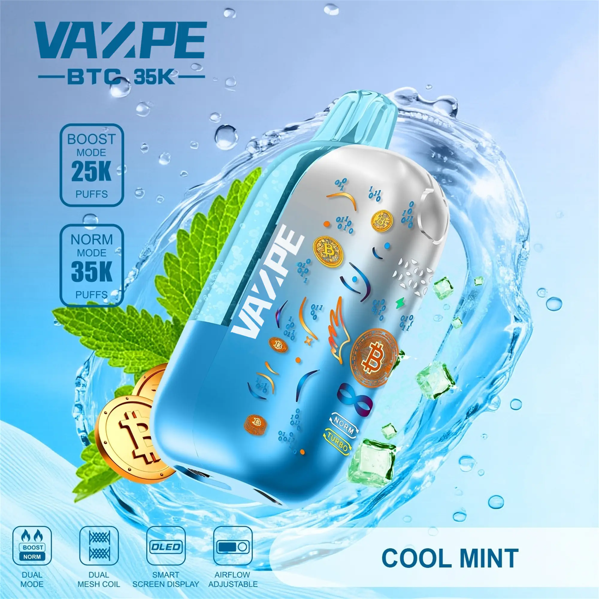 VAZPE BTC 35K okus Cool Mint
