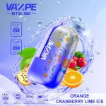 VAZPE BTC 35K Orange Cranberry Lime Ice okus