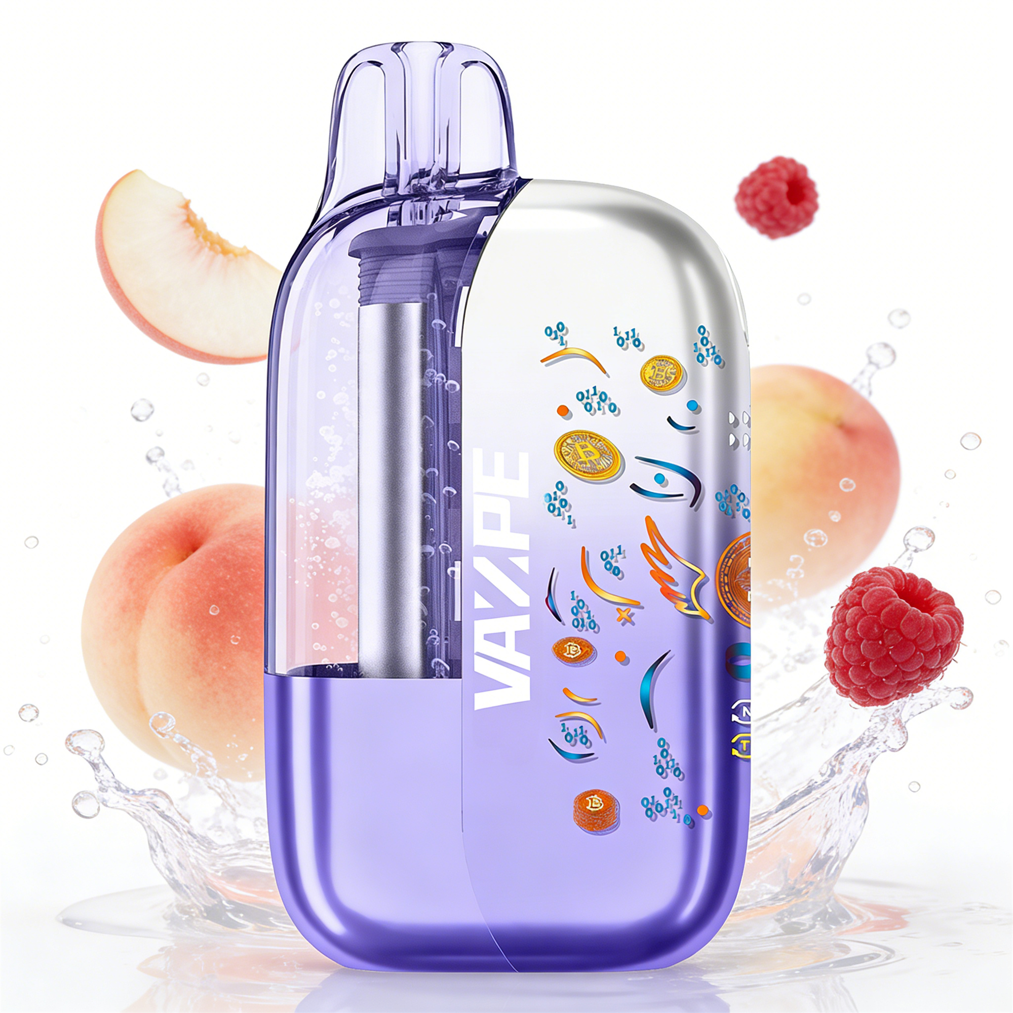 VAZPE BTC 35K White Peach Raspberry